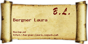 Bergner Laura névjegykártya